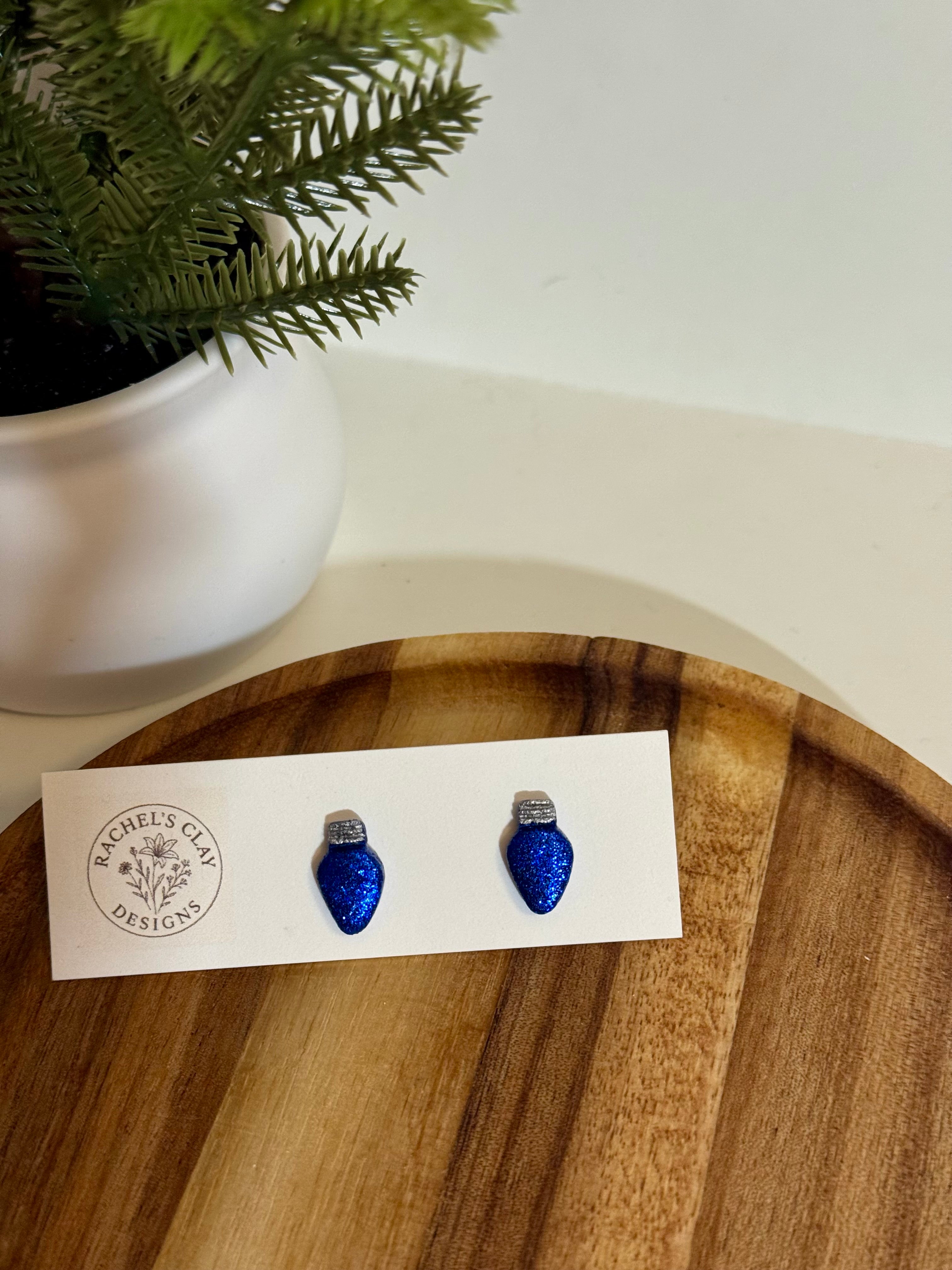 Lightbulb Studs - Blue