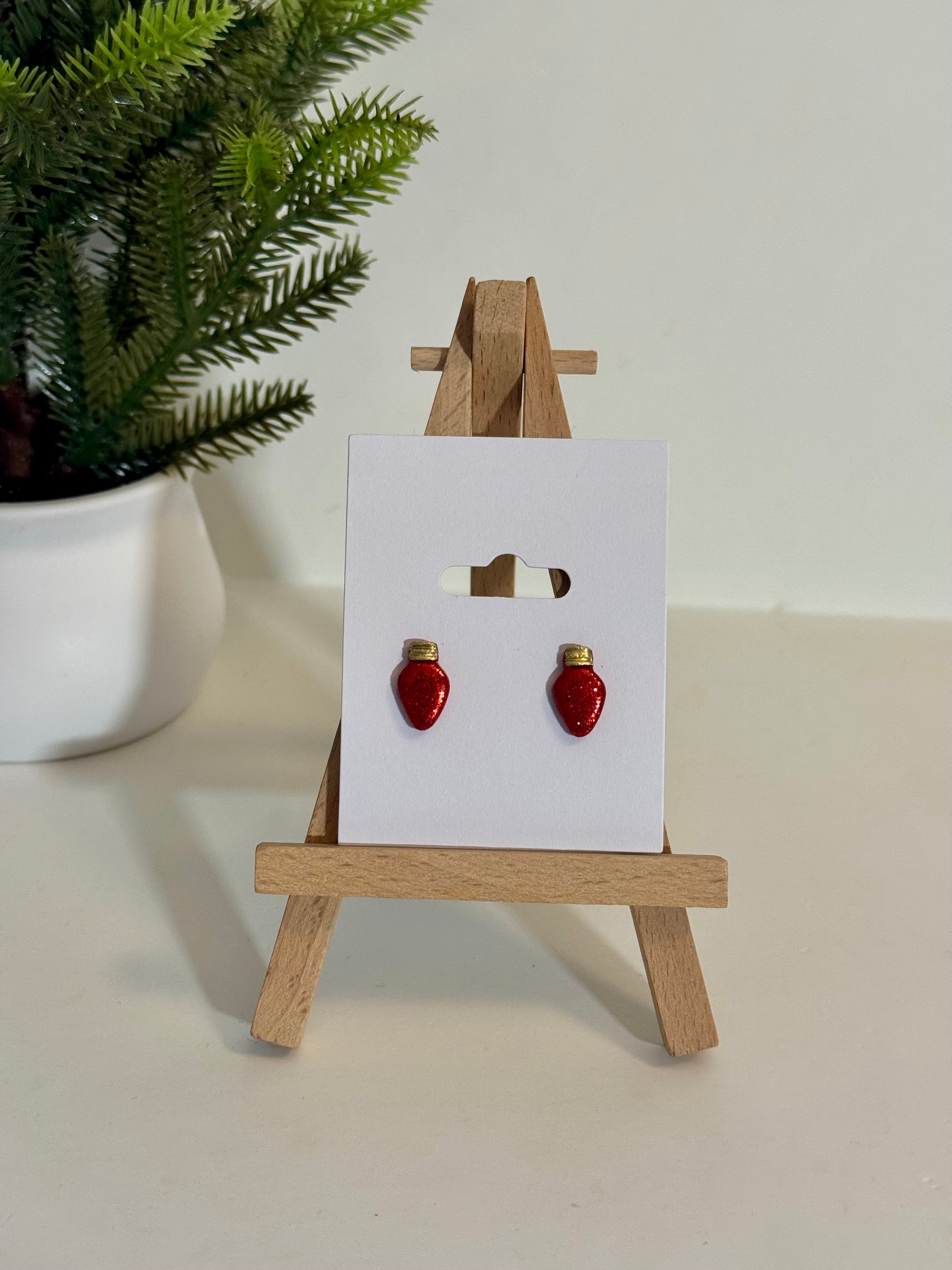 Lightbulb Studs - Red