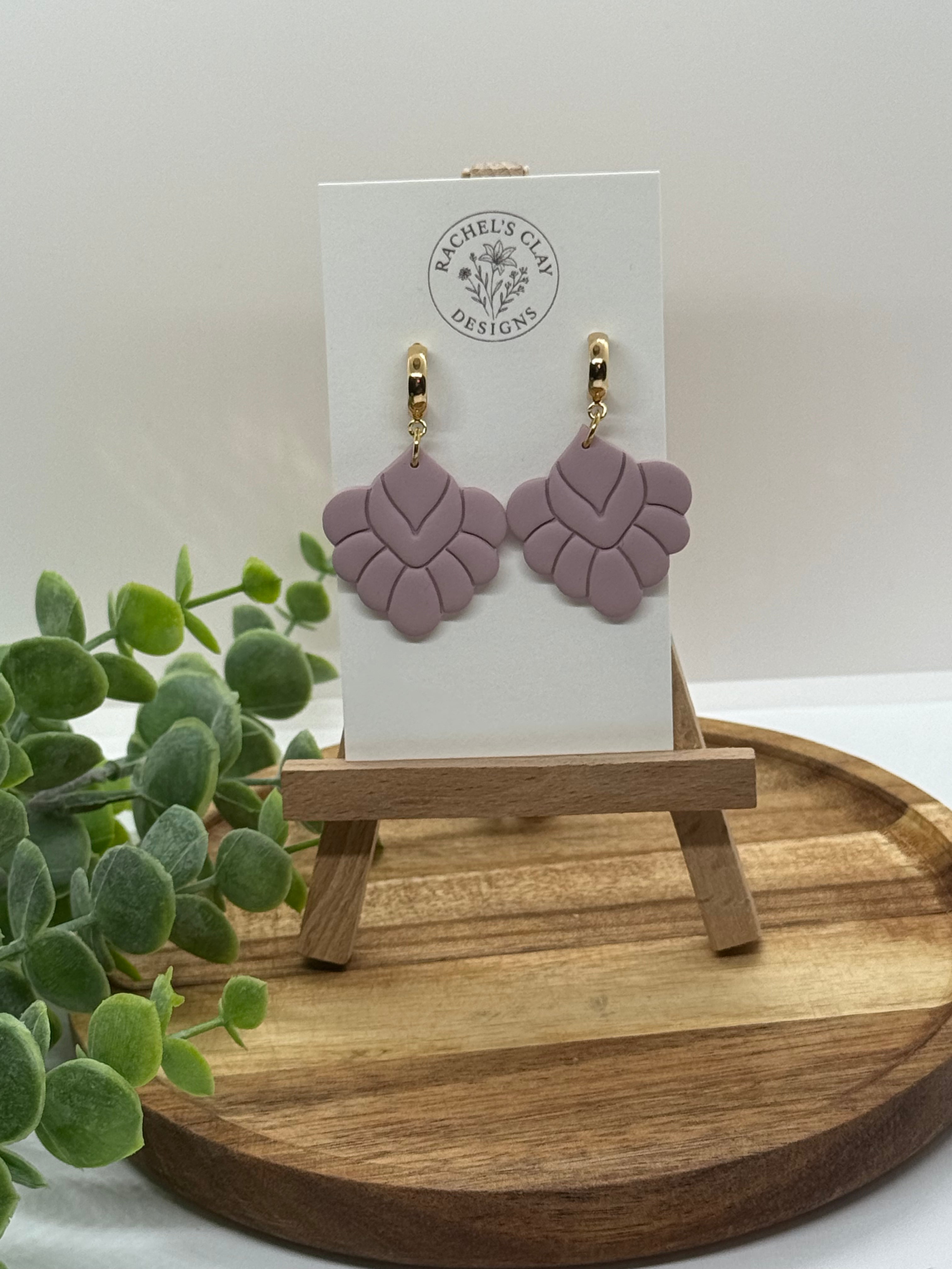 Emma Earrings - Purple