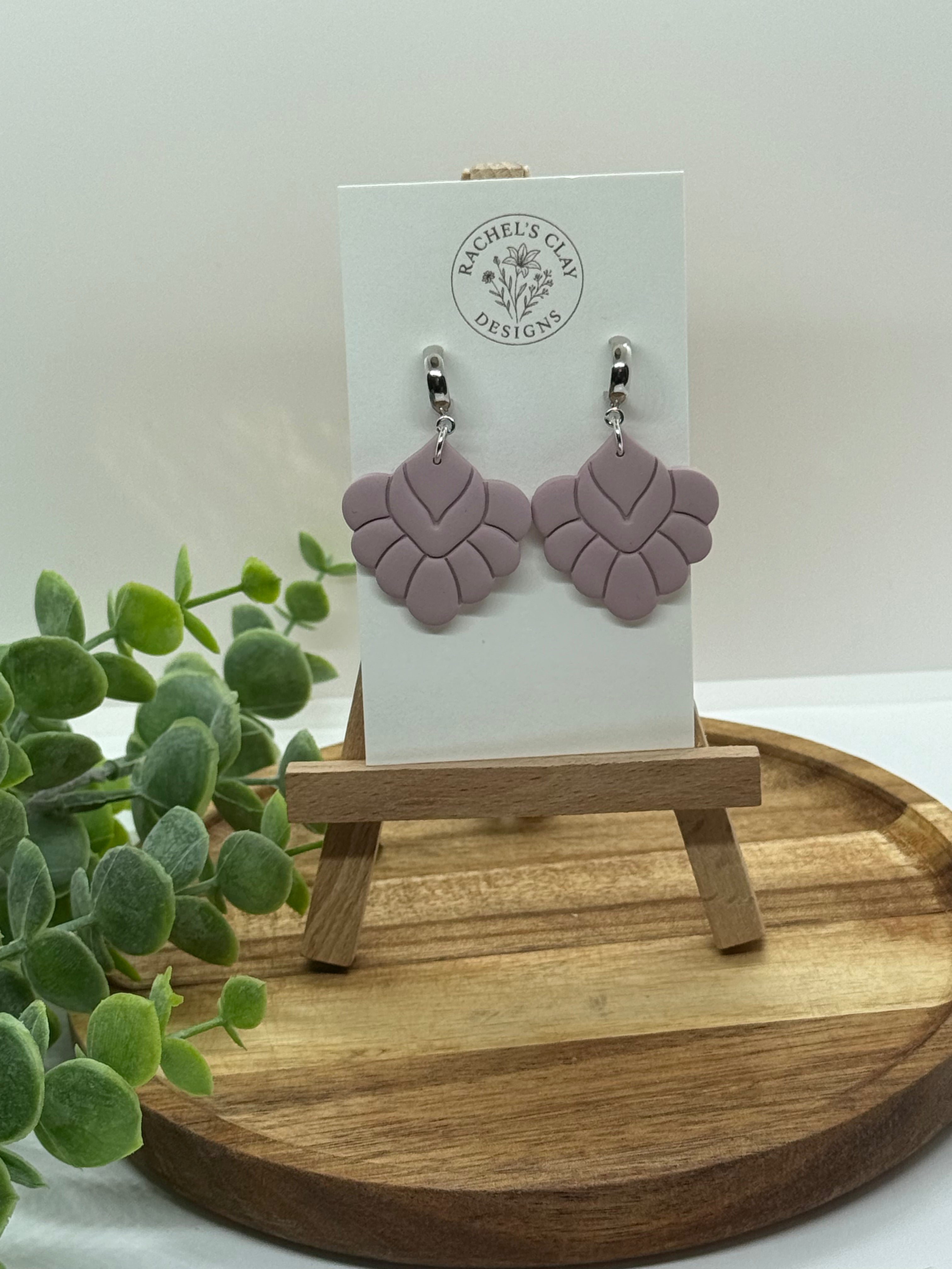 Emma Earrings - Purple