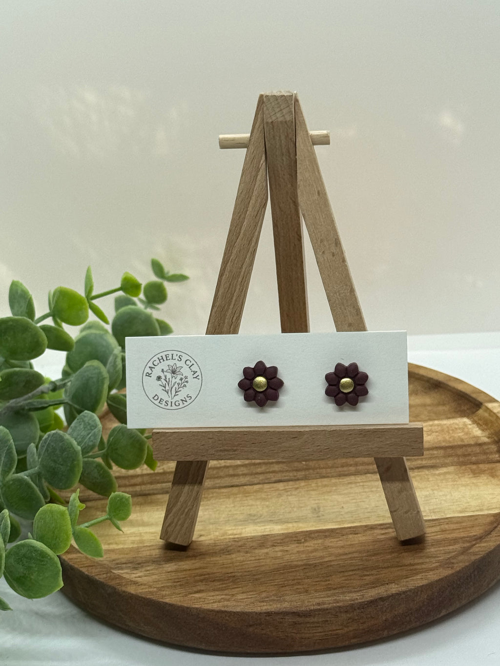 Ivy Studs - Purple