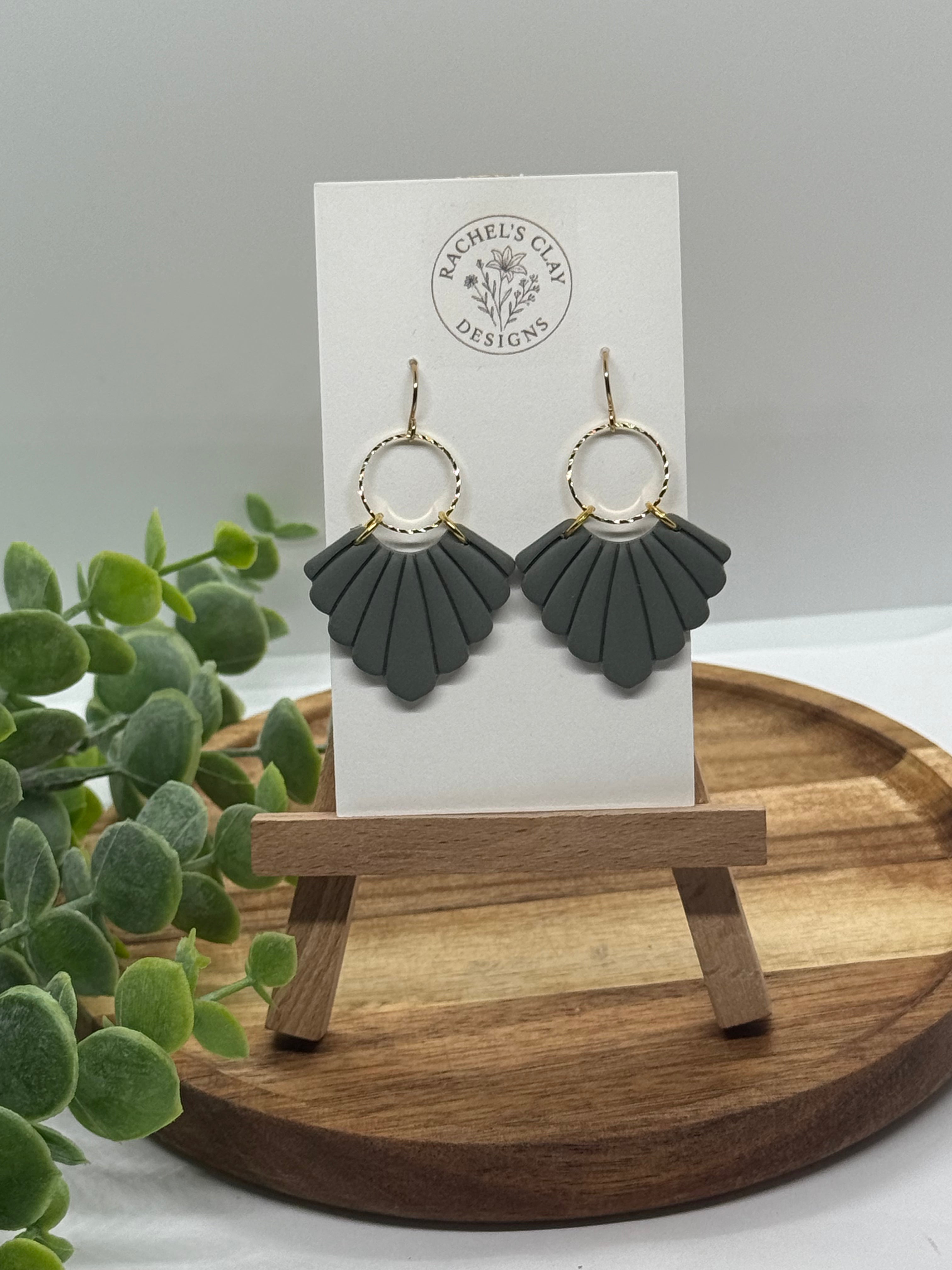 Lily Earrings - Green