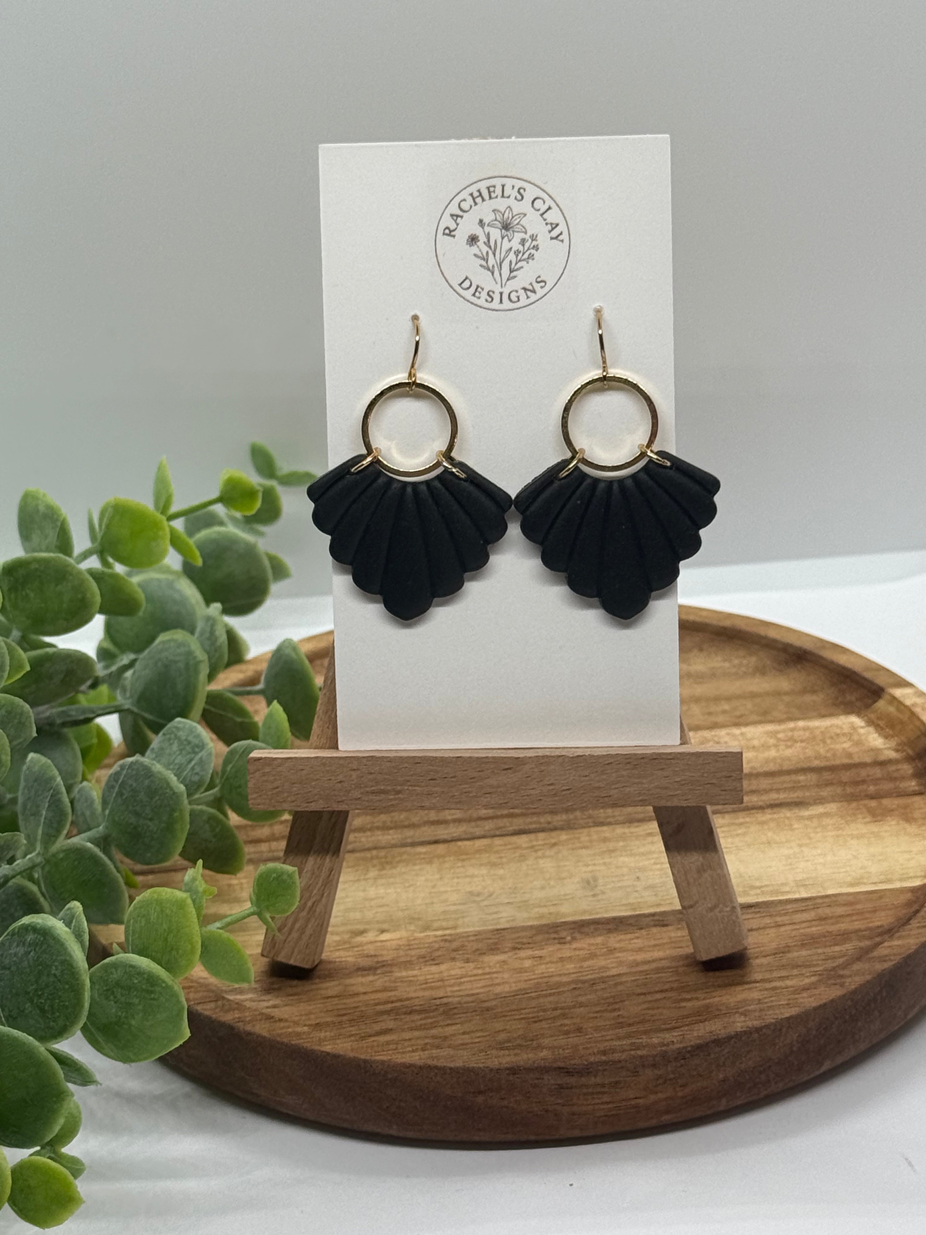 Lily Earrings - Black