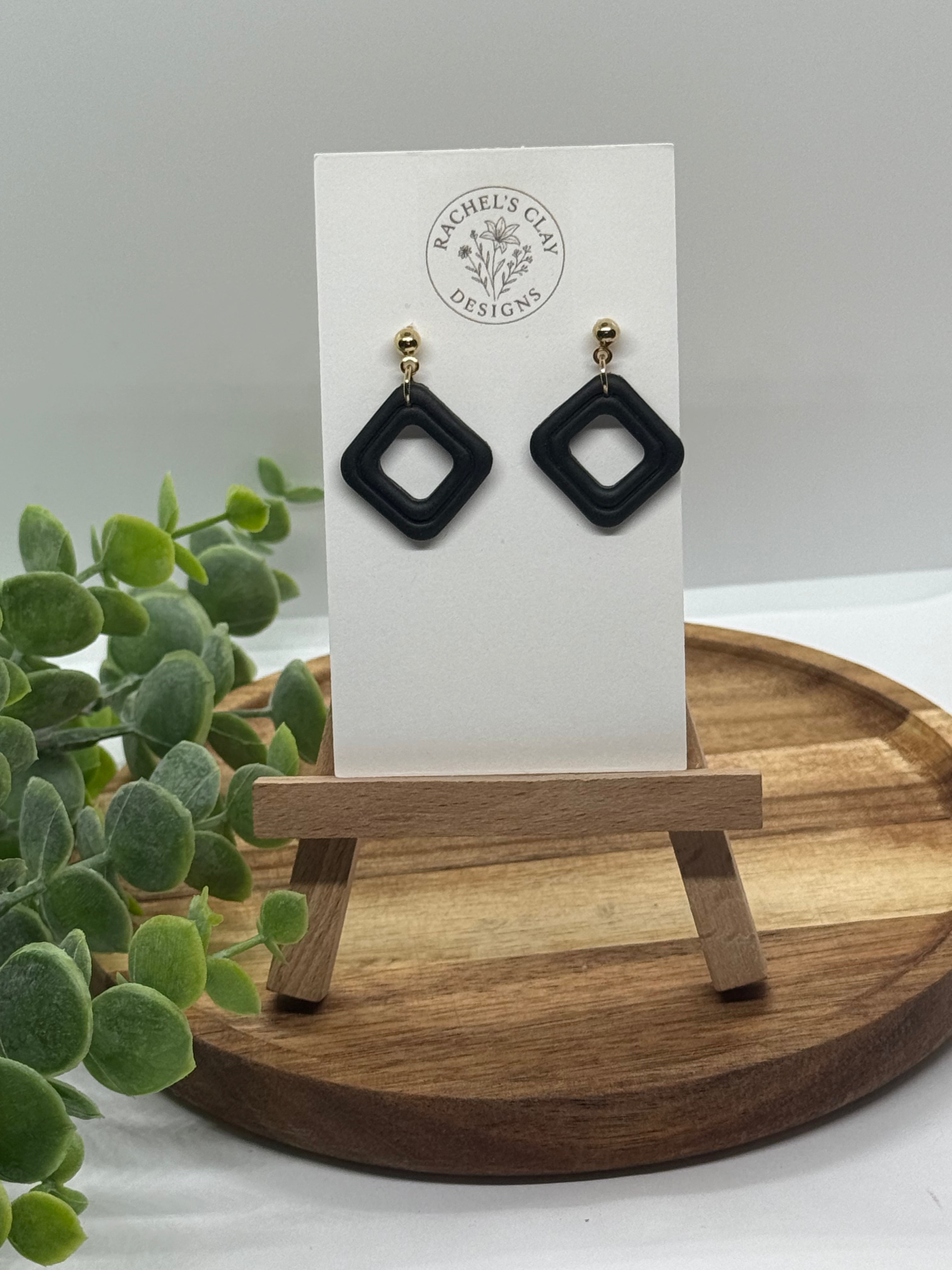 Sara Earrings - Black