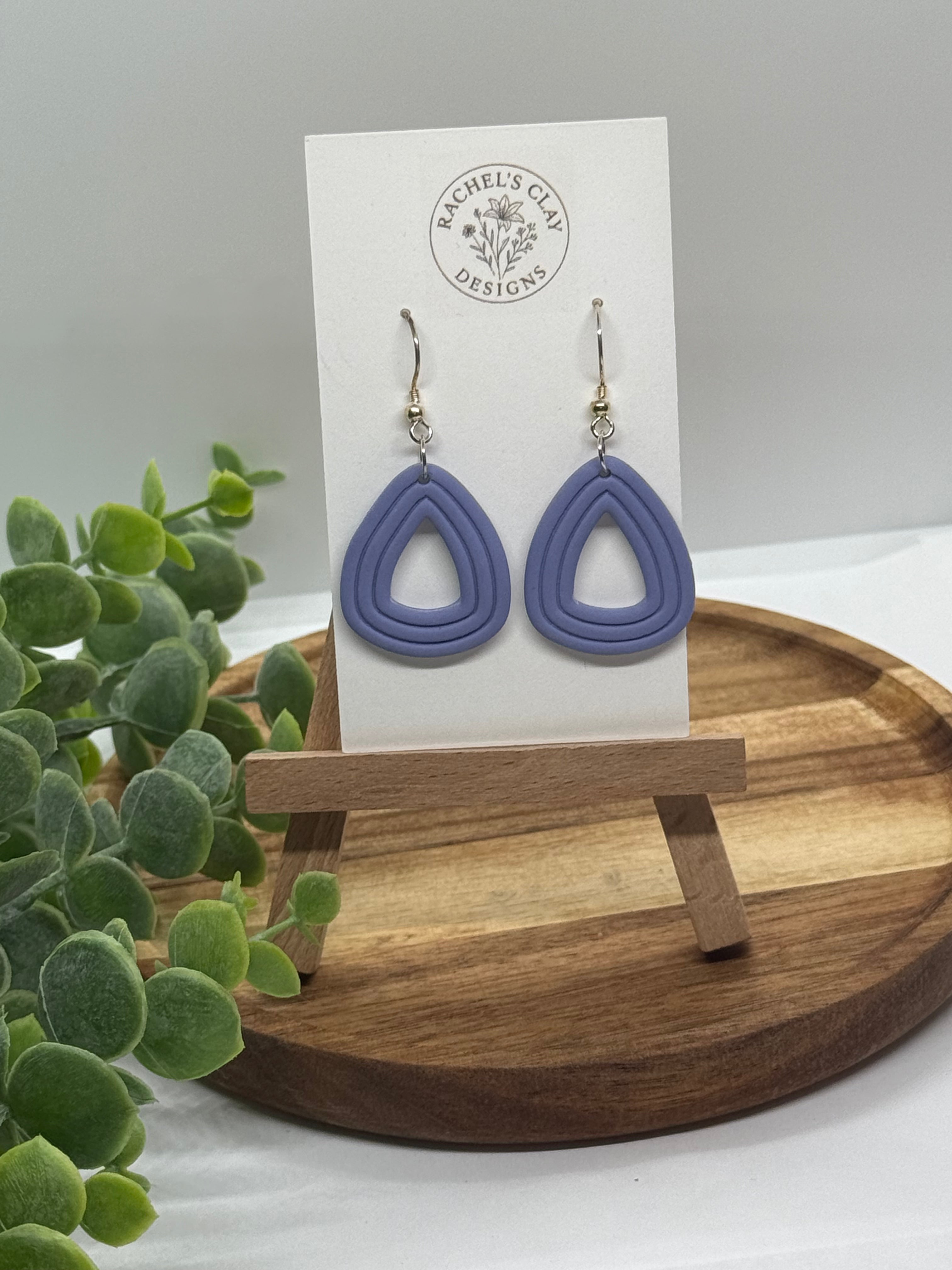 Addison Earrings - Purple