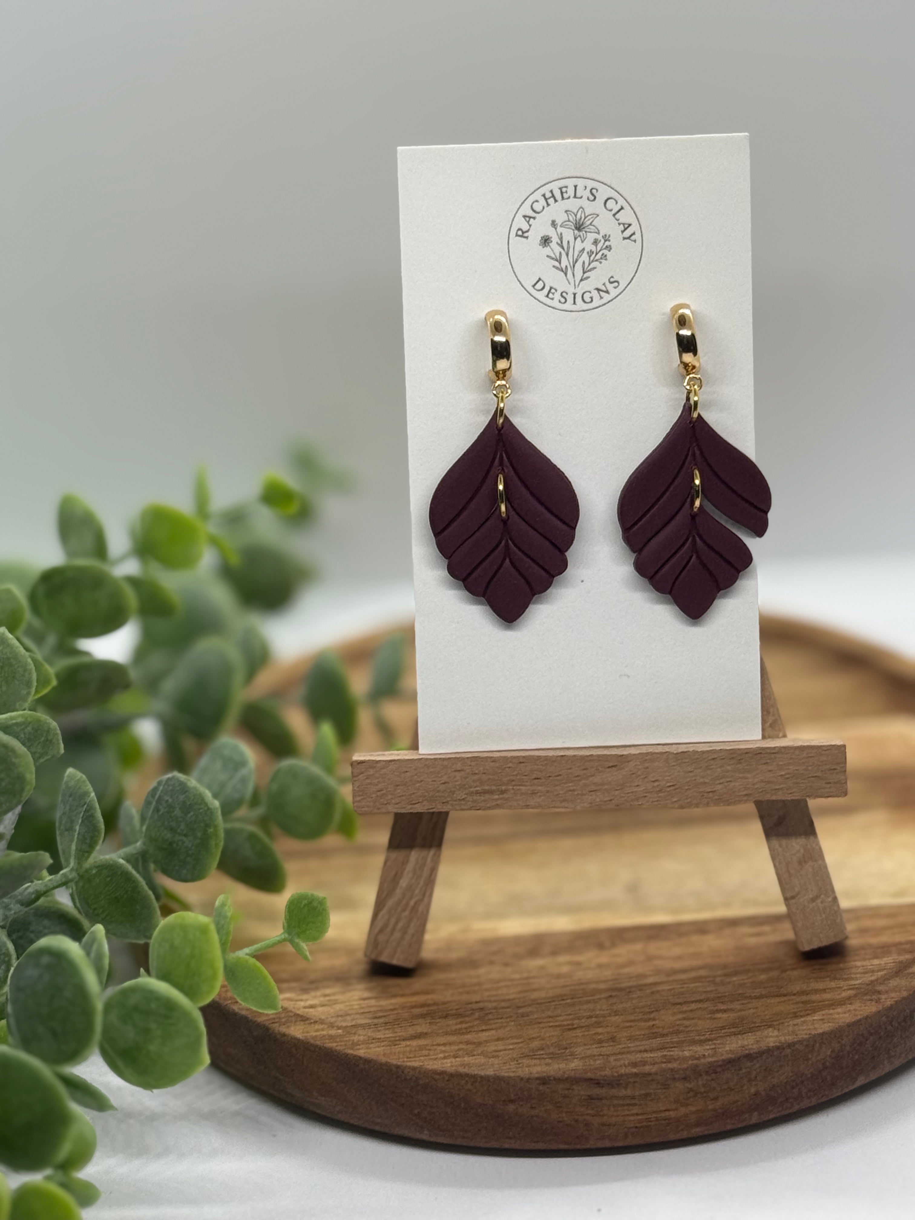 Meredith Earring - Dark Plum
