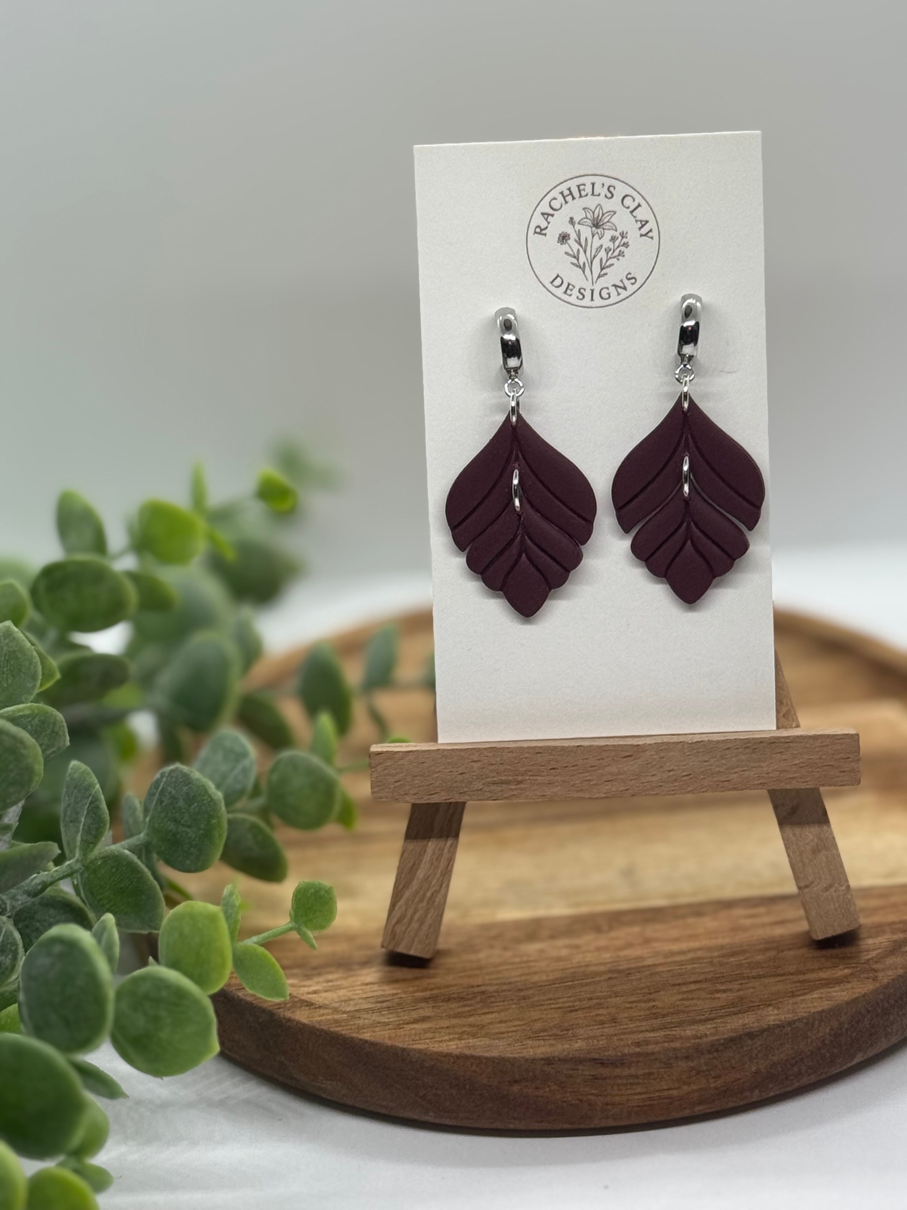 Meredith Earring - Dark Plum