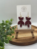 Callie Earring- Burgundy
