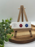Red, White, & Blue Studs