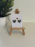 Holiday Bow Studs - Green