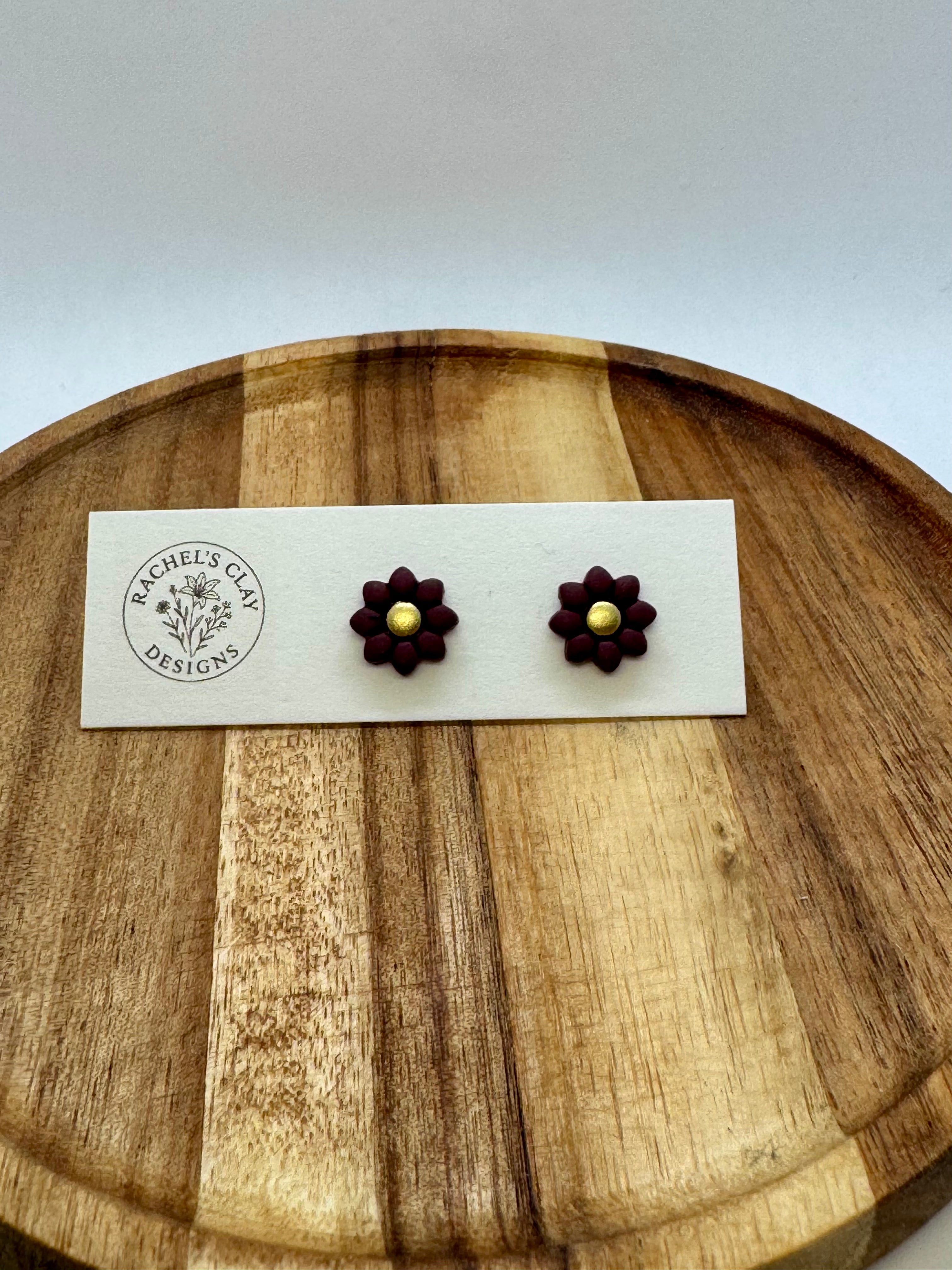 Ivy Studs - Purple
